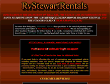 Tablet Screenshot of newmexicorvrentals.com